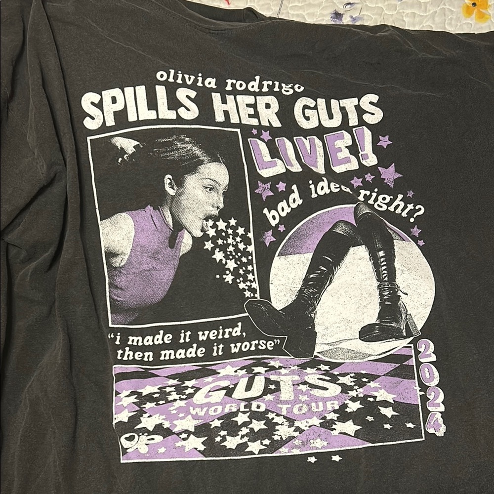 Olivia Rodrigo GUTS Tour Graphic T-Shirt